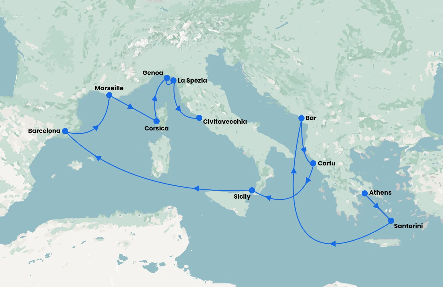 Athens stay and Mediterranean Cruise with Sun Princess for 16 Nights